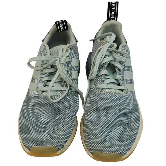 ADIDAS Boost Sneakers Women's 8 Blue NMD_R2 Raw Steel Tennis Shoes Running - Picture 10 of 11